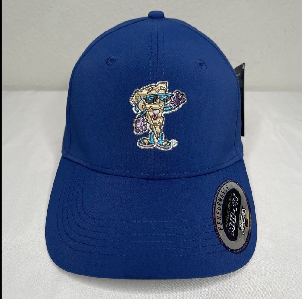 AHEAD AUTHENTIC HEADGEAR Performance Cheese Logo Strapback Hat Cap New